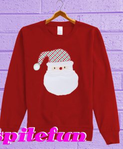 Christmas Gingham Santa Sweatshirt