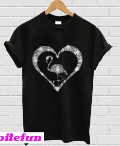 Diamond flamingo T-shirt