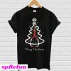Merry Christmas Nurse Tree Stethoscope T-shirt