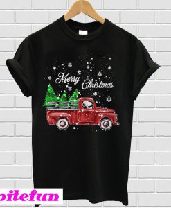 Merry Christmas Snoopy Driving Tree T-shirt