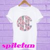 Monogrammed lilly big print crewneck T-shirt