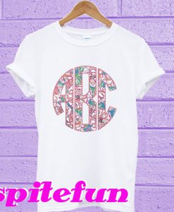 Monogrammed lilly big print crewneck T-shirt