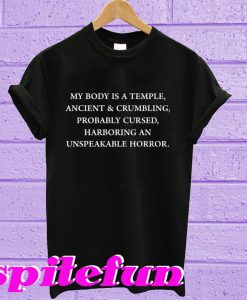 My body is a temple, ancient and crumbling T-shirt