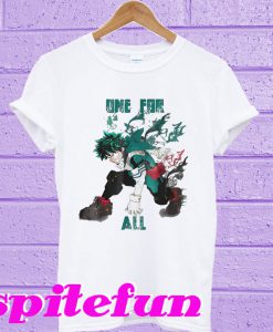 My heroes academia Izuku one for all anime gifts T-shirt