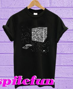 QR Code Cube We are the borg T-shirt