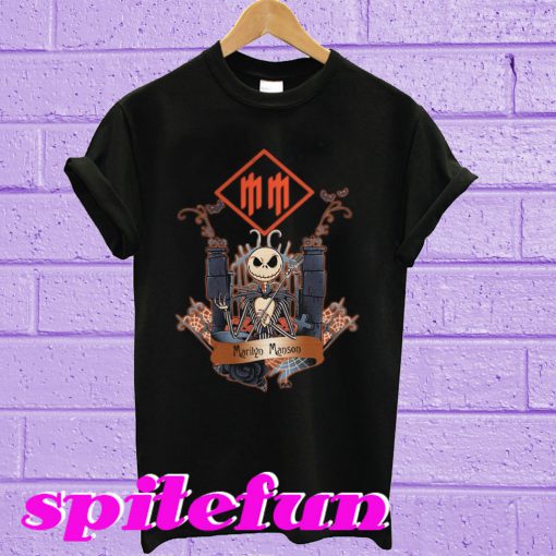 Jack Skellington Marilyn Manson halloween T-shirt