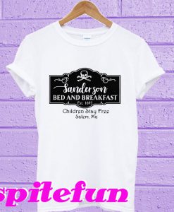 Sanderson Bed And Breakfast Est 1693 Children Stay T-shirt