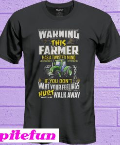 Warning This Farmer Has A Twisted Mind T-Shirt