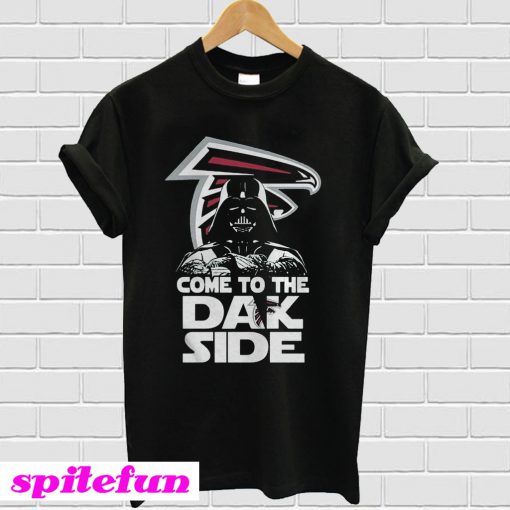 Atlanta Falcons come to the dak side Dark Vader NFL T-Shirt