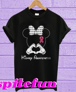 Breast cancer Mickey Mouse Kidney Awareness T-shirt