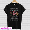 Flossing Through The Snow Christmas T-Shirt