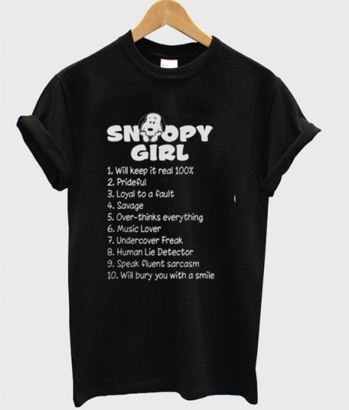 About 10 Snopy Girl T-Shirt