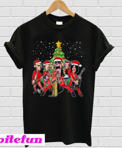 Aerosmith band merry Christmas T-shirt