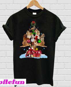 American Cocker Spaniel Christmas Tree T-Shirt