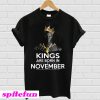 Black Panther Kings Are Born In November T-shirt