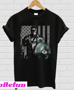 Captain America and Green Bay Packers T-shirt