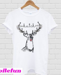 Christmas Lights Reindeer Hutch T-shirt