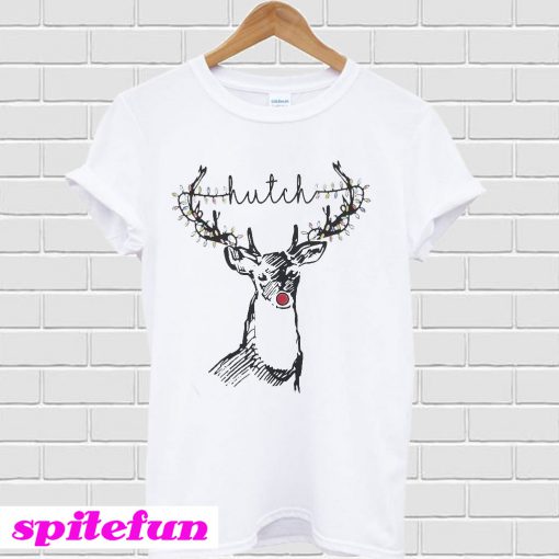 Christmas Lights Reindeer Hutch T-shirt