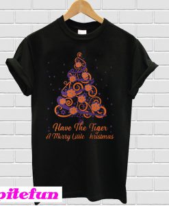 Clemson Tiger have the Tiger a merry little Christmas Tree T-shirt