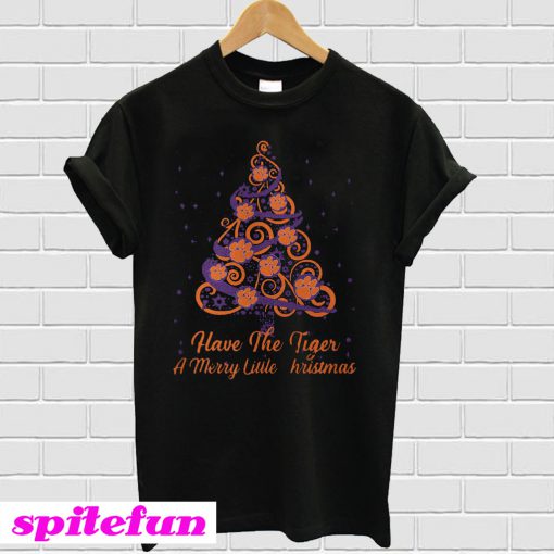 Clemson Tiger have the Tiger a merry little Christmas Tree T-shirt