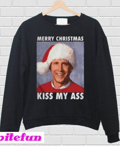 Merry Christmas kiss my ass Vacation Sweatshirt