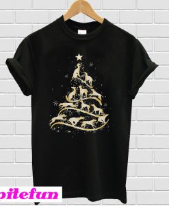 Dog christmas tree T-shirt