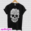 Dogs stacked into skull T-shirt