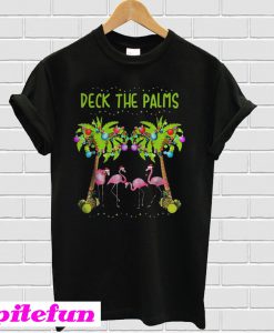 Flamingo Deck the palms T-shirt