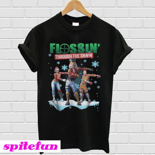 Fortnite Flossin Through the snow T-shirt