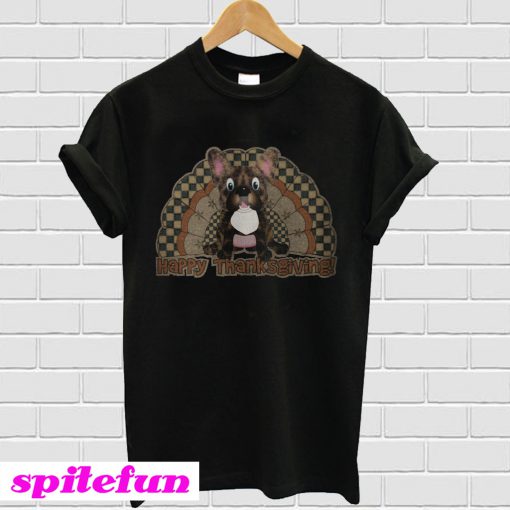 French Bulldog Thanksgiving Turkey T-shirt