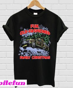 Fun old fashioned family Christmas T-shirt