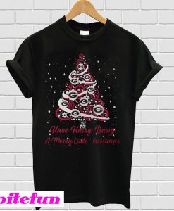 Georgia Bulldogs have Hairy Dawg a merry little Christmas Tree T-shirt