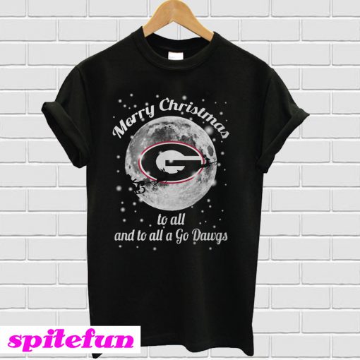 Georgia Bulldogs merry christmas to all and to all a go dawgs T-shirt