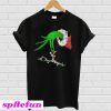 Grinch hand holding Hairstylist T-shirt