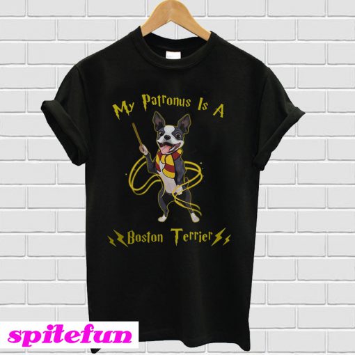 Harry Potter my Patronus is a Boston Terrier T-shirt