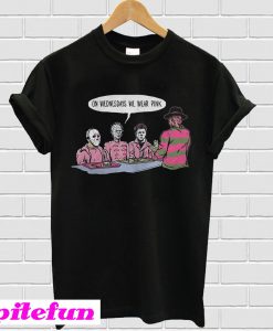 Horror Michael Myers on Wednesdays we wear pink T-shirt