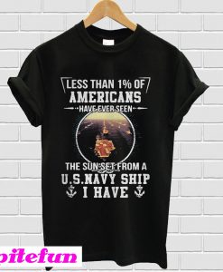 Less than 1 percent of Americans have ever seen the sun set from a T-shirt