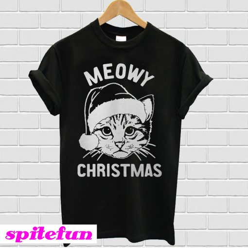 Meowy Christmas T-shirt