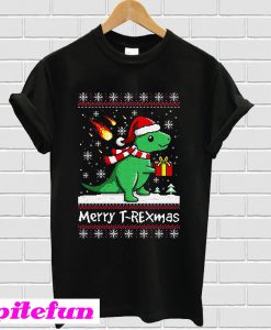 Merry T-rexmas T-shirt