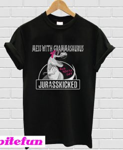 Mess with grammarsaurus and you’ll get Jurasskicked T-shirt