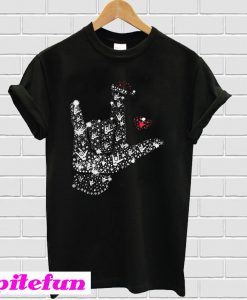 Metal Rhinestone Christmas T-Shirt