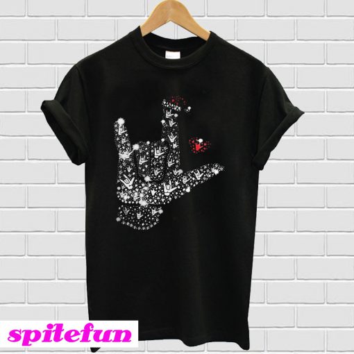 Metal Rhinestone Christmas T-Shirt