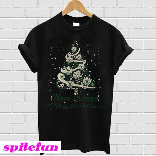 Milwaukee Bucks Have Bango a merry little Christmas Tree T-shirt