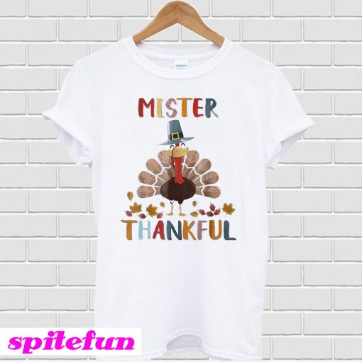 Mister Thankful Turkey Thanksgiving T-Shirt