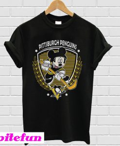 NHL Hockey Mickey Mouse Team Pittsburgh Penguins T-Shirt