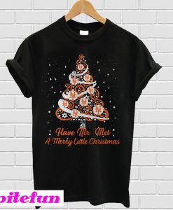 New York Mets have Mr Met a merry little Christmas Tree T-shirt