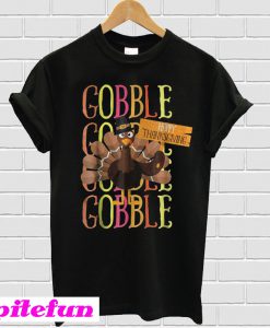 Nice Turkey Pilgrim Gobble Thanksgiving T-shirt