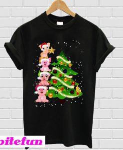 Pigs Christmas Tree T-Shirt