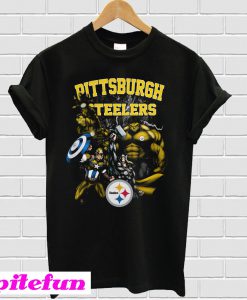 Pittsburgh Steelers All Marvel Avengers T-shirt