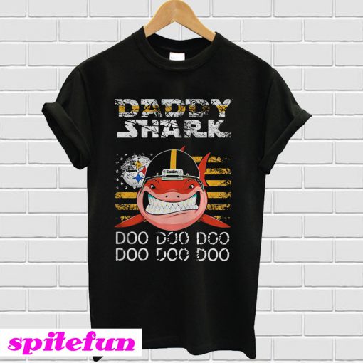 Pittsburgh Steelers Daddy Shark Doo Doo Doo T-shirt